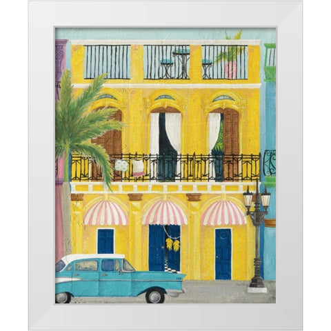 Havana V White Modern Wood Framed Art Print by DeNeige, Elyse