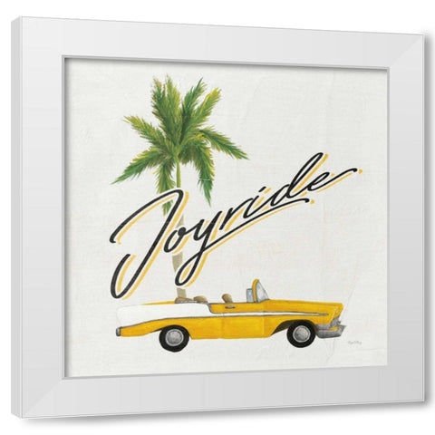 Havana VI White Modern Wood Framed Art Print by DeNeige, Elyse