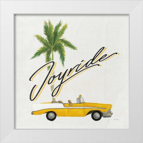 Havana VI White Modern Wood Framed Art Print by DeNeige, Elyse