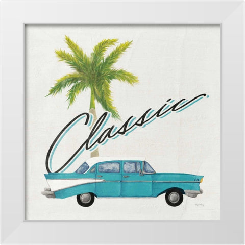 Havana IX White Modern Wood Framed Art Print by DeNeige, Elyse