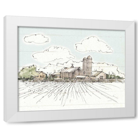 Farm Memories I Shiplap White Modern Wood Framed Art Print by Tavoletti, Anne