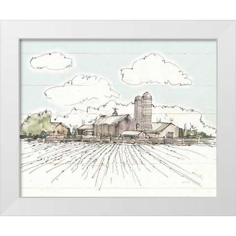 Farm Memories I Shiplap White Modern Wood Framed Art Print by Tavoletti, Anne