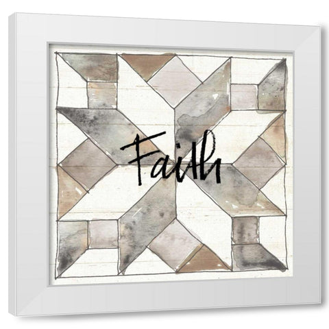 Farm Memories XI Faith White Modern Wood Framed Art Print by Tavoletti, Anne