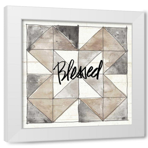 Farm Memories XIII Blessed White Modern Wood Framed Art Print by Tavoletti, Anne