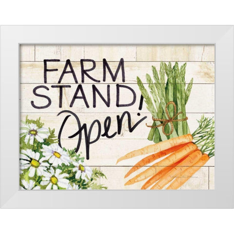 Life on the Farm Sign IV White Modern Wood Framed Art Print by McKenna, Kathleen Parr