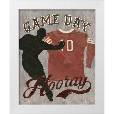 Game Day I White Modern Wood Framed Art Print by Fabiano, Marco