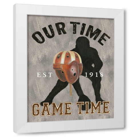 Game Day IV White Modern Wood Framed Art Print by Fabiano, Marco