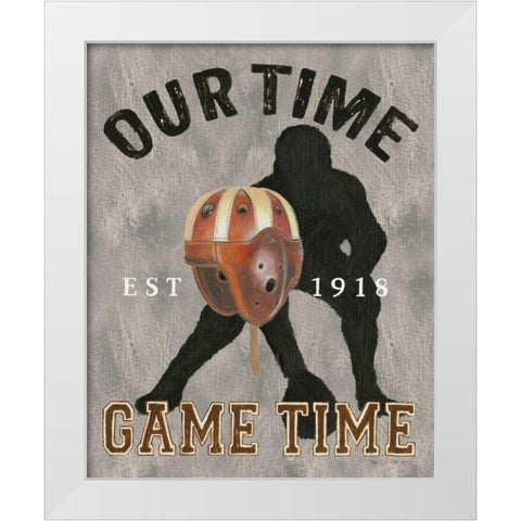 Game Day IV White Modern Wood Framed Art Print by Fabiano, Marco
