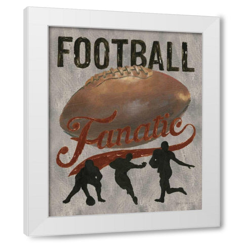 Game Day V White Modern Wood Framed Art Print by Fabiano, Marco