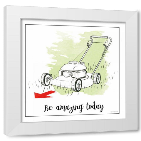 Home Improvement I with Color Script White Modern Wood Framed Art Print by Sullivan, Myles