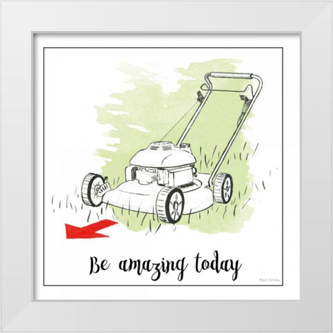 Home Improvement I with Color Script White Modern Wood Framed Art Print by Sullivan, Myles