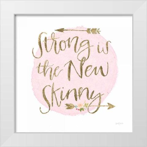 Girl Power I White Modern Wood Framed Art Print by Jackson, Jenaya