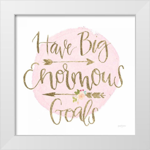 Girl Power II White Modern Wood Framed Art Print by Jackson, Jenaya