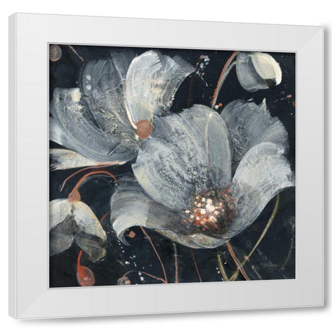 Translucent Poppies White Modern Wood Framed Art Print by Hristova, Albena