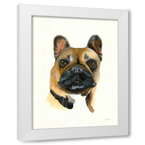 Gidget White Modern Wood Framed Art Print by Ducklow, Patsy