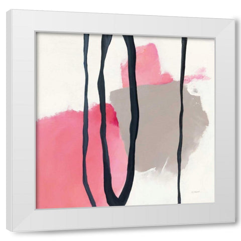 Somersault I White Modern Wood Framed Art Print by Schick, Mike