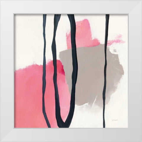 Somersault I White Modern Wood Framed Art Print by Schick, Mike