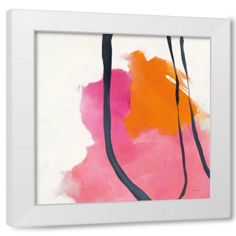 Somersault II White Modern Wood Framed Art Print by Schick, Mike