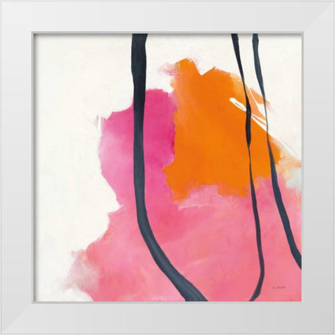 Somersault II White Modern Wood Framed Art Print by Schick, Mike