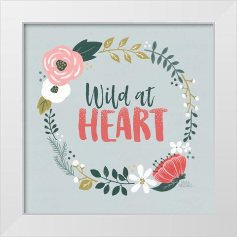 Wildflower Daydreams IV White Modern Wood Framed Art Print by Marshall, Laura