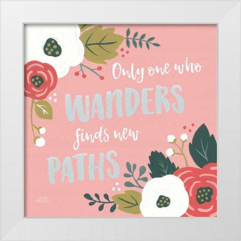 Wildflower Daydreams VI White Modern Wood Framed Art Print by Marshall, Laura