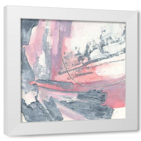 Whitewashed Blush I White Modern Wood Framed Art Print by Paschke, Chris
