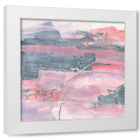 Whitewashed Blush II White Modern Wood Framed Art Print by Paschke, Chris