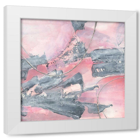 Whitewashed Blush III White Modern Wood Framed Art Print by Paschke, Chris
