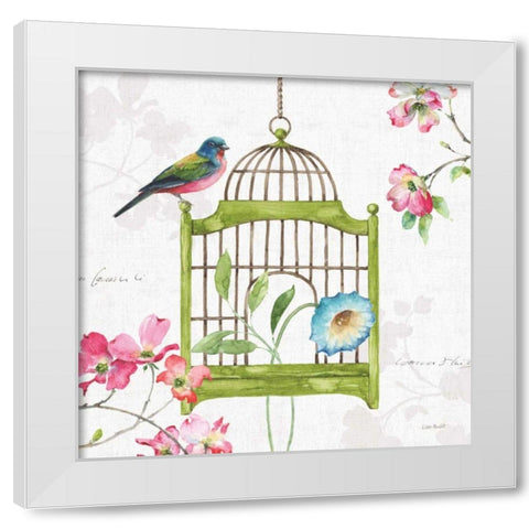 Dogwood Garden V White Modern Wood Framed Art Print by Audit, Lisa