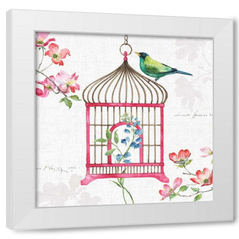 Dogwood Garden VI White Modern Wood Framed Art Print by Audit, Lisa