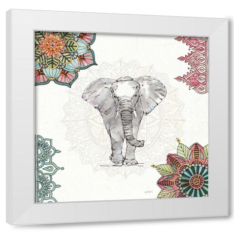 Mandala Morning I White Modern Wood Framed Art Print by Tavoletti, Anne