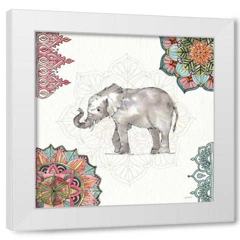 Mandala Morning II White Modern Wood Framed Art Print by Tavoletti, Anne