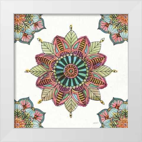 Mandala Morning VI White Modern Wood Framed Art Print by Tavoletti, Anne