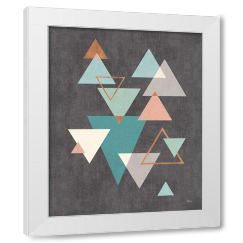 Abstract Geo II Black White Modern Wood Framed Art Print by Charron, Veronique