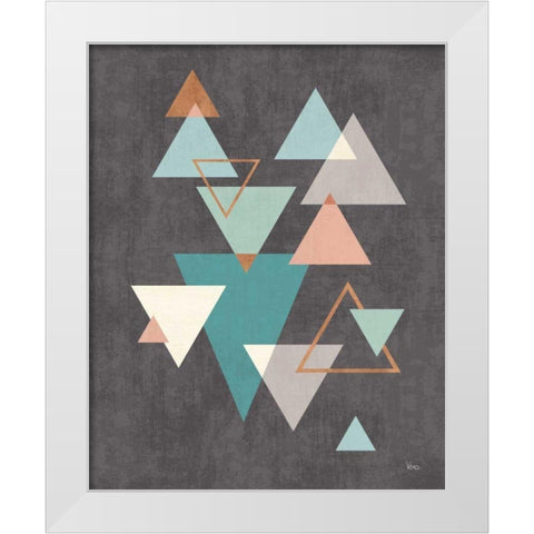 Abstract Geo II Black White Modern Wood Framed Art Print by Charron, Veronique