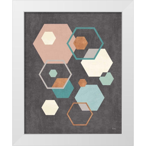 Abstract Geo III Black White Modern Wood Framed Art Print by Charron, Veronique
