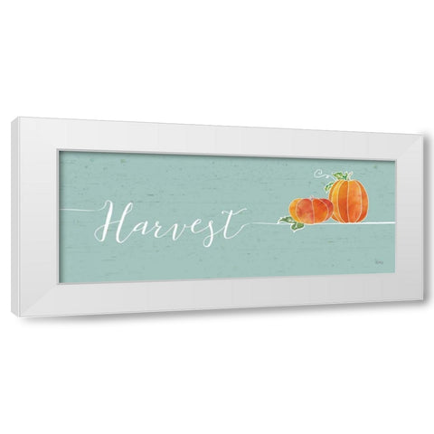 Underlined Fall I Color White Modern Wood Framed Art Print by Charron, Veronique