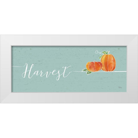 Underlined Fall I Color White Modern Wood Framed Art Print by Charron, Veronique