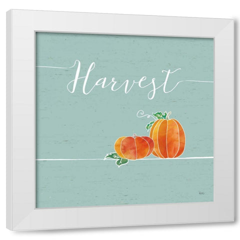 Underlined Fall V Color White Modern Wood Framed Art Print by Charron, Veronique
