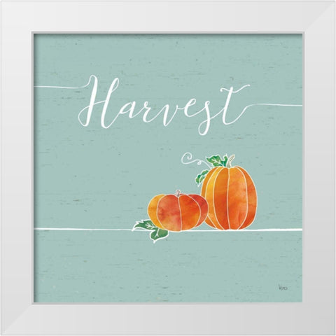 Underlined Fall V Color White Modern Wood Framed Art Print by Charron, Veronique