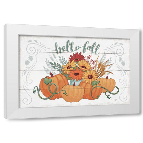 Fall Fun I White Modern Wood Framed Art Print by Penner, Janelle