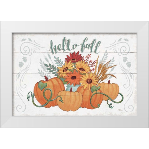 Fall Fun I White Modern Wood Framed Art Print by Penner, Janelle