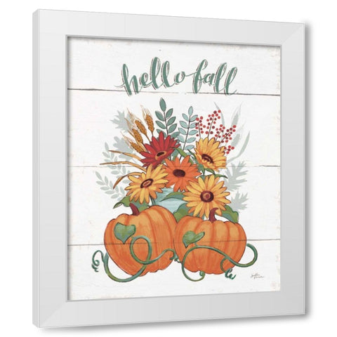 Fall Fun II White Modern Wood Framed Art Print by Penner, Janelle