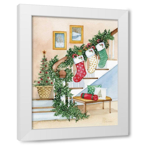 Night Before Christmas II White Modern Wood Framed Art Print by McKenna, Kathleen Parr