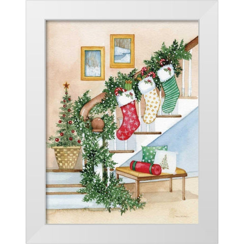 Night Before Christmas II White Modern Wood Framed Art Print by McKenna, Kathleen Parr