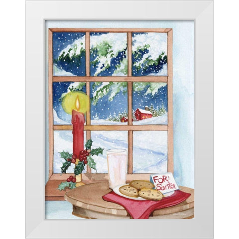 Night Before Christmas IV White Modern Wood Framed Art Print by McKenna, Kathleen Parr
