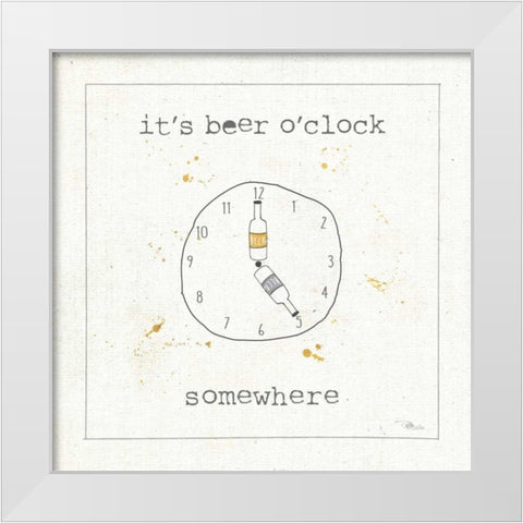 Flavor Notes XI White Modern Wood Framed Art Print by Pela Studio