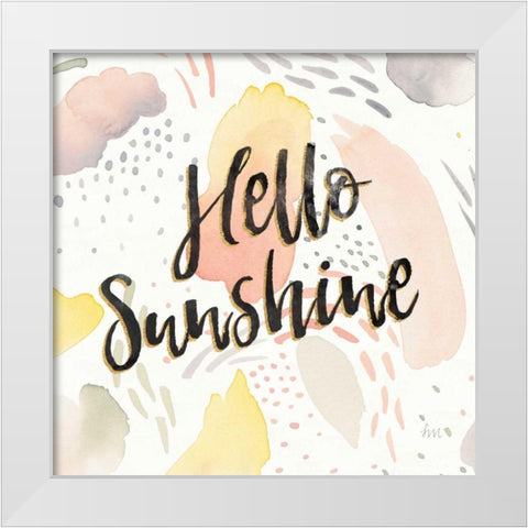 Meadow Breeze II White Modern Wood Framed Art Print by Marshall, Laura