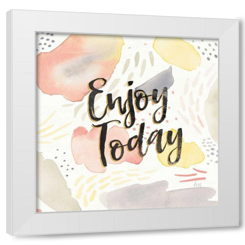 Meadow Breeze IV White Modern Wood Framed Art Print by Marshall, Laura