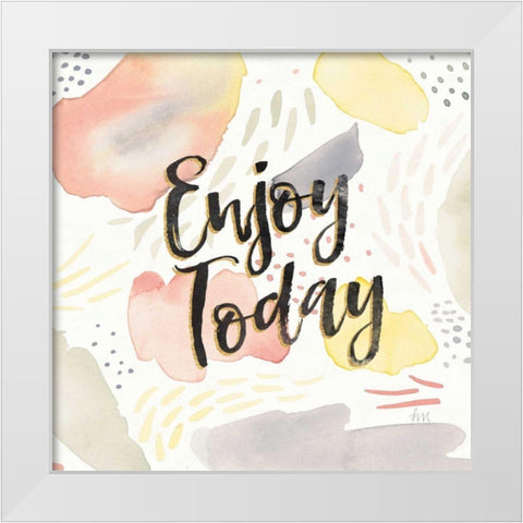 Meadow Breeze IV White Modern Wood Framed Art Print by Marshall, Laura